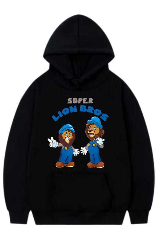 SUPER LION BROS BLACK HOODIE VOL.1