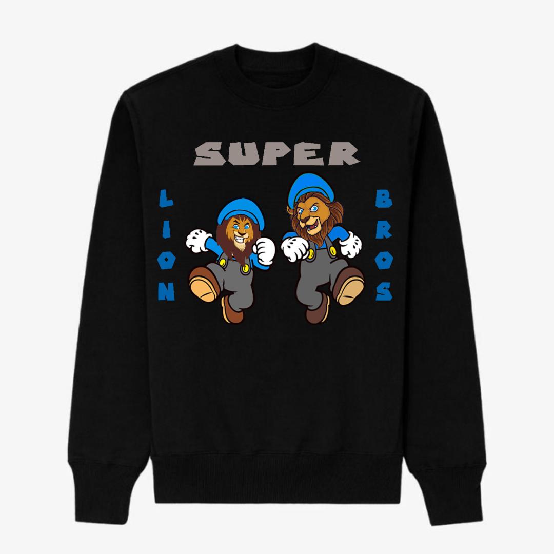 SUPER LION BROS BLACK SWEATSHIRT VOL. 2