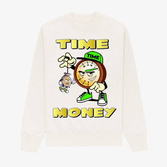 TIME IS MONEY CREAM SWEATSHIRT