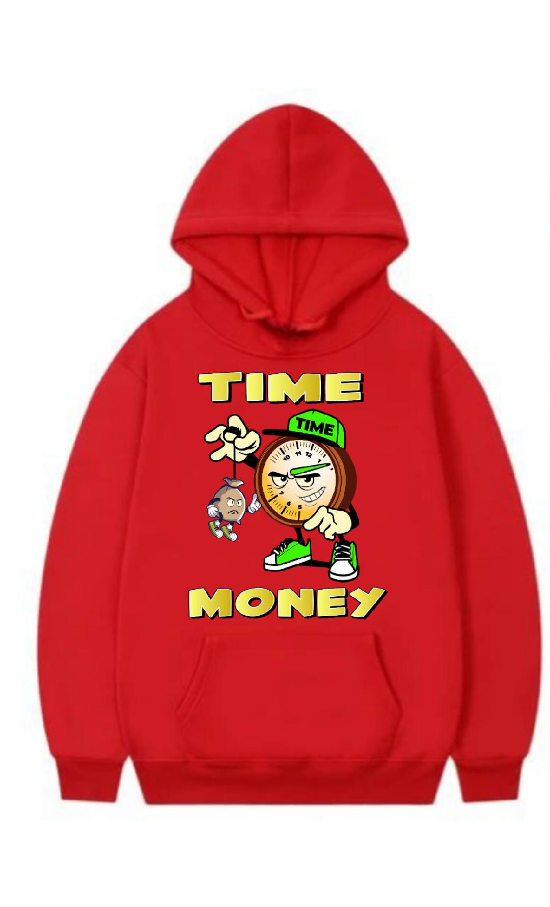 TIME IS MONEY RED HOODIE