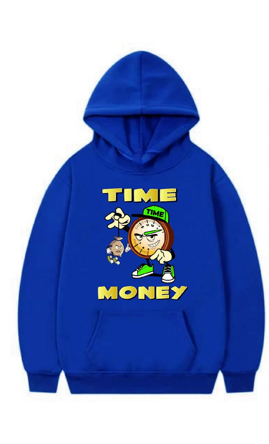 TIME IS MONEY BLUE HOODIE