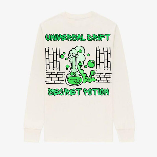 UNIVERSAL DRIFT SECRET POTION - CREAM LONG SLEEVE T-SHIRT